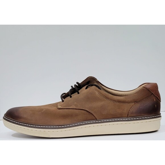 Johnston&Murphy Sheepskin NWOB McGuffey Plain Toe Lace Up Shoes 13M Tan Oiled - Picture 7 of 11